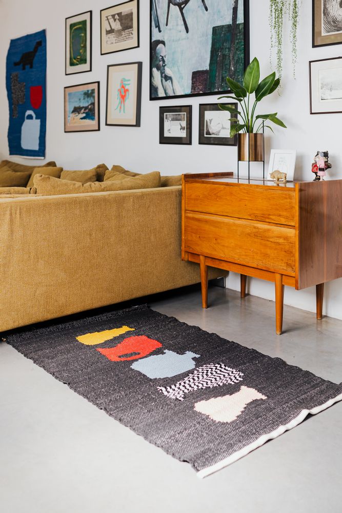 Other wall decoration - JUGS large cotton rug - TARTARUGA