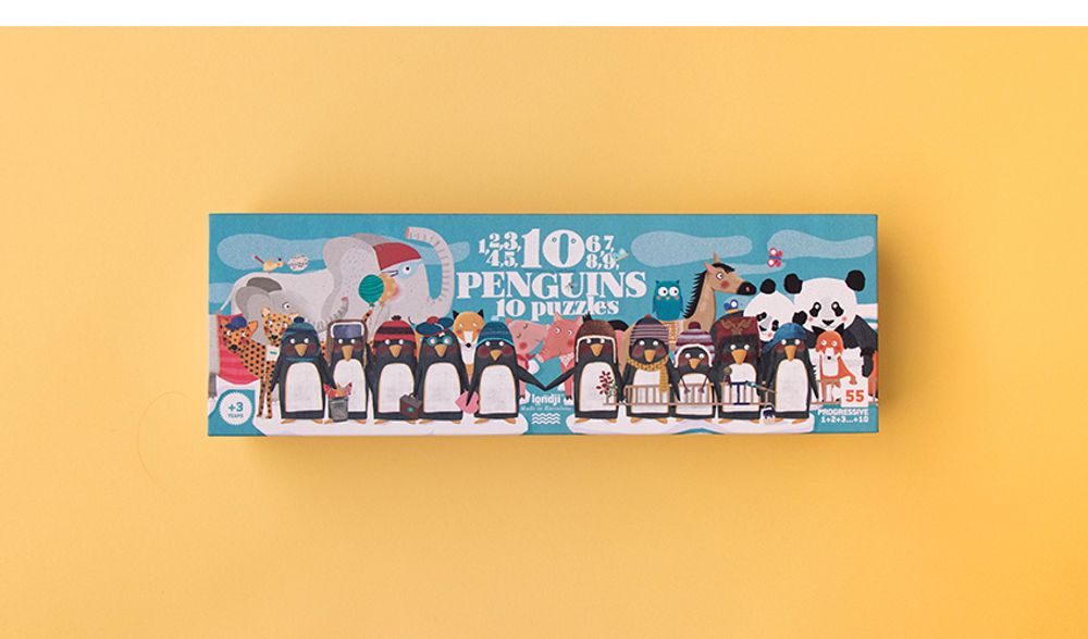 Jeux enfants - 10 PENGUINS PUZZLE - LONDJI
