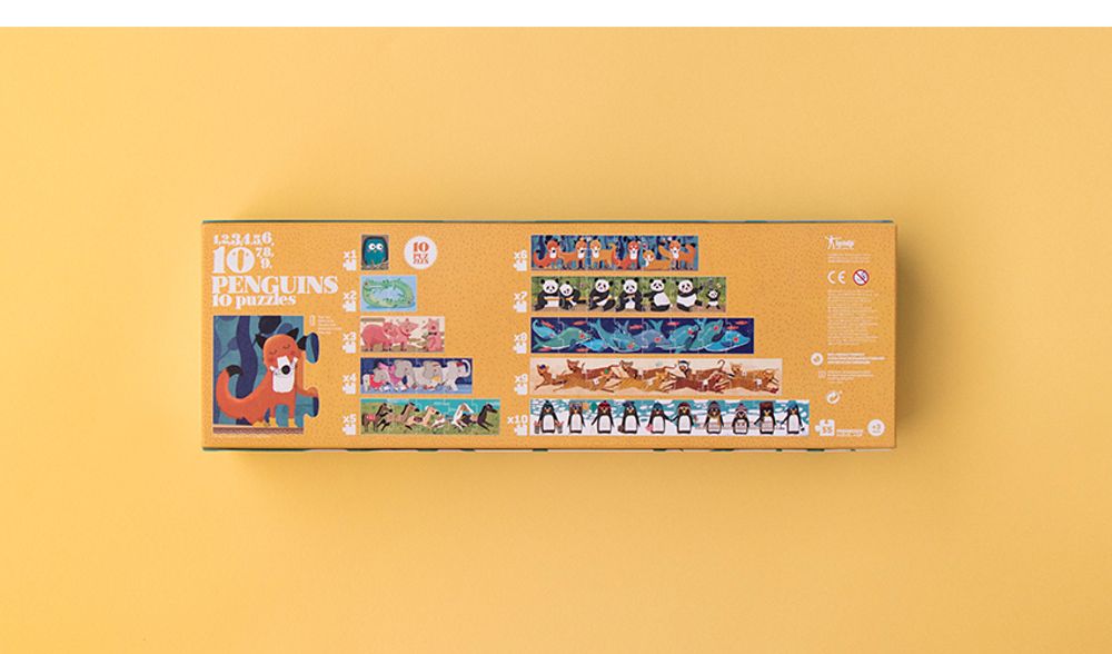 Jeux enfants - 10 PENGUINS PUZZLE - LONDJI