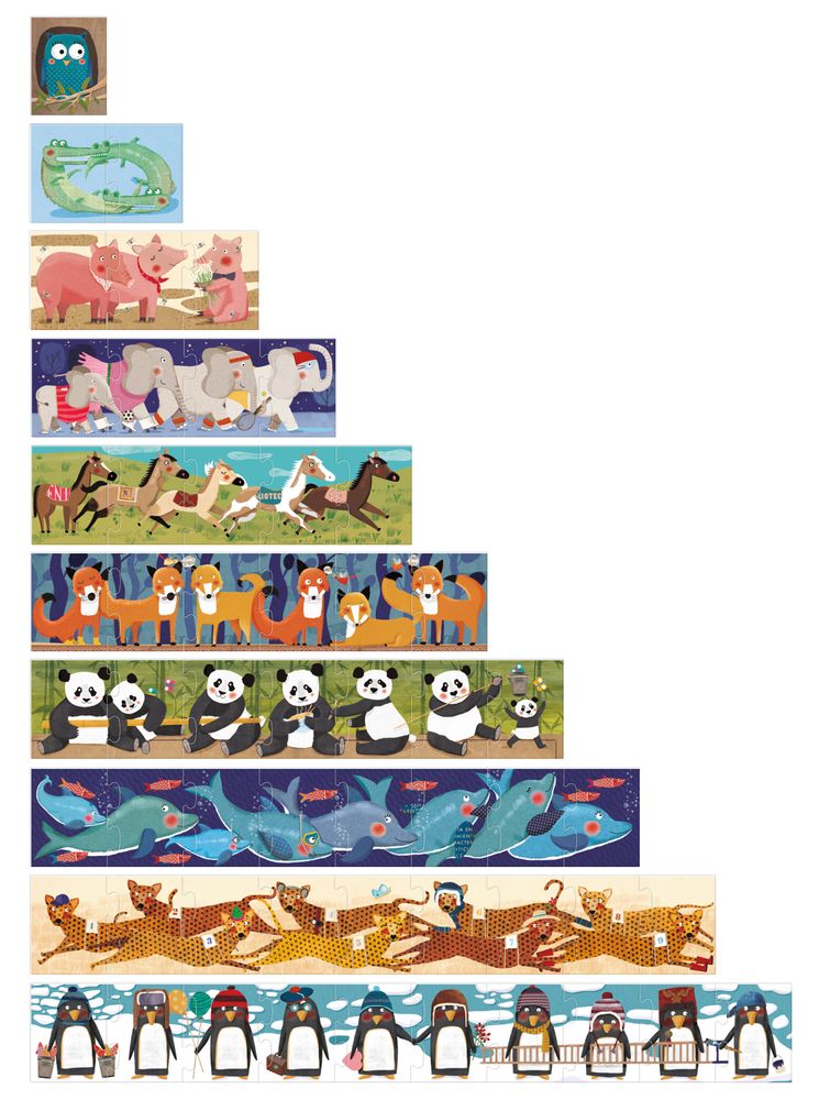 Jeux enfants - 10 PENGUINS PUZZLE - LONDJI