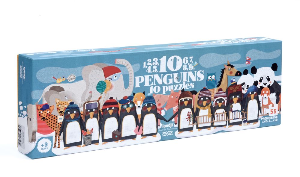 Jeux enfants - 10 PENGUINS PUZZLE - LONDJI