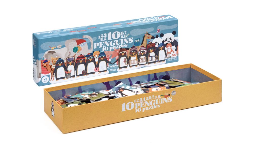 Jeux enfants - 10 PENGUINS PUZZLE - LONDJI