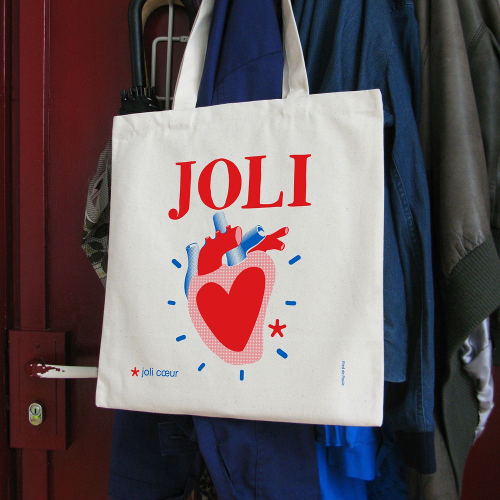 Bags and totes - TOTE BAG - SWEET WORDS - PIED DE POULE