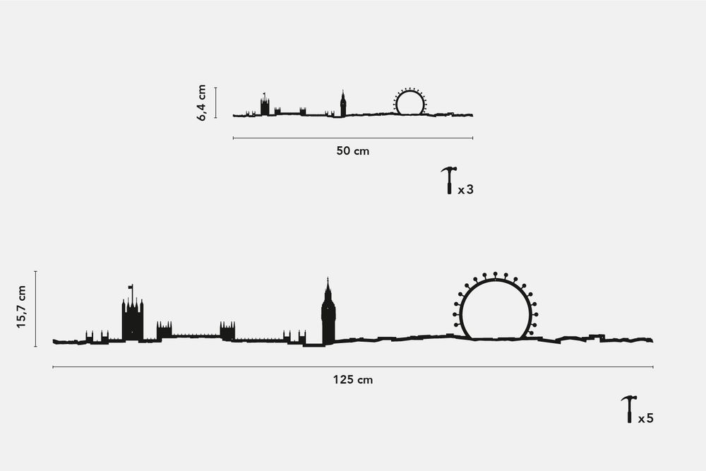 Other wall decoration - City Silhouette - London - THE LINE