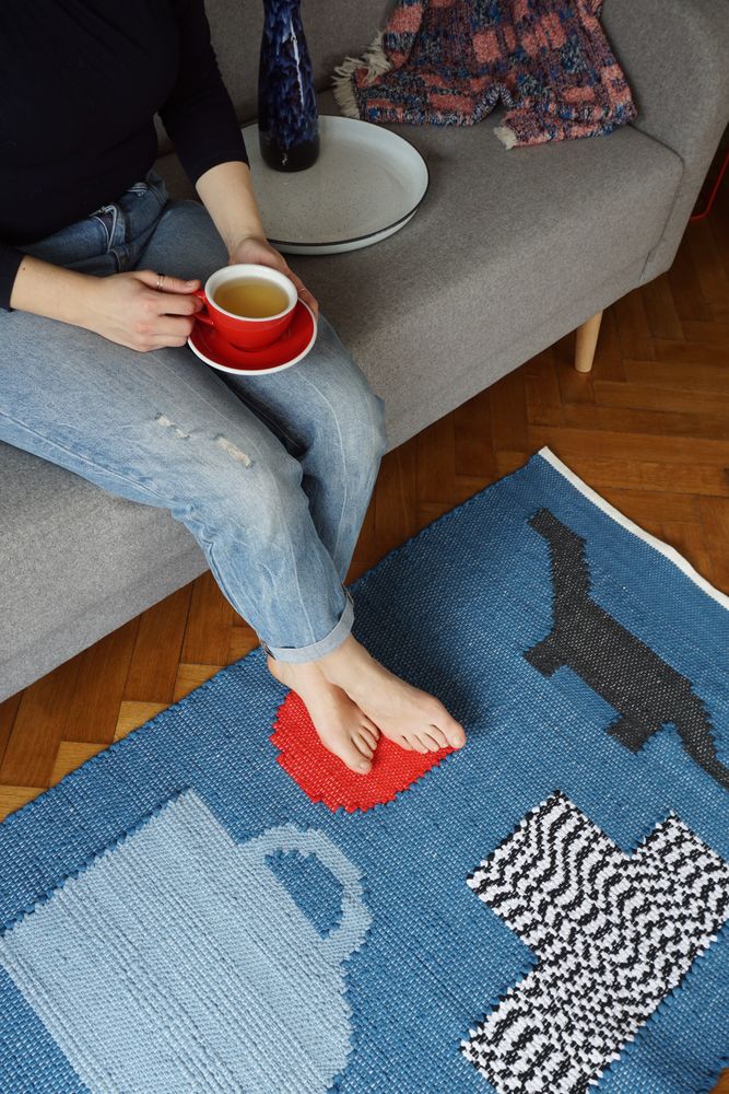Other wall decoration - DINO large cotton rug - TARTARUGA
