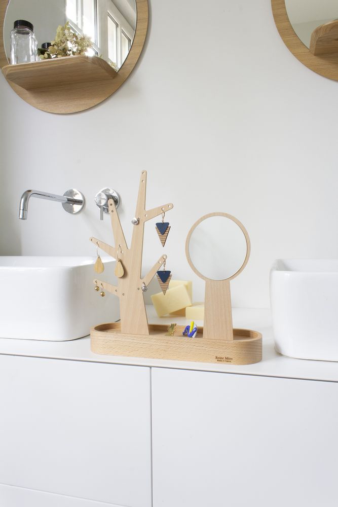 Design objects - Eden | jewelry tree and hand mirror - REINE MÈRE