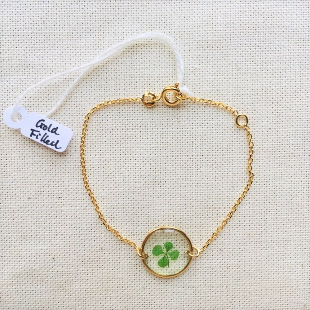 Bijoux - Trèfle en bracelet Gold Filled - CARRÉ DE TRÈFLES