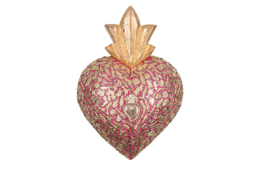 Autres décorations murales - Décoration murale Maxi Sacred Heart Original - PINK PAMPAS