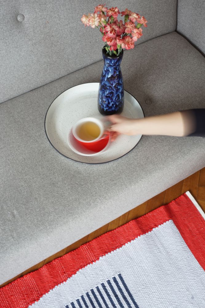 Other wall decoration - RED large cotton rug - TARTARUGA