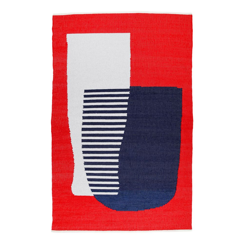 Other wall decoration - RED large cotton rug - TARTARUGA