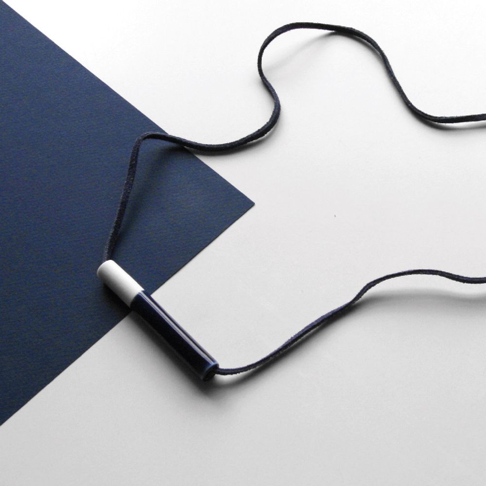 Ceramic - TUBE necklace - STUDIO INEKE VAN DER WERFF