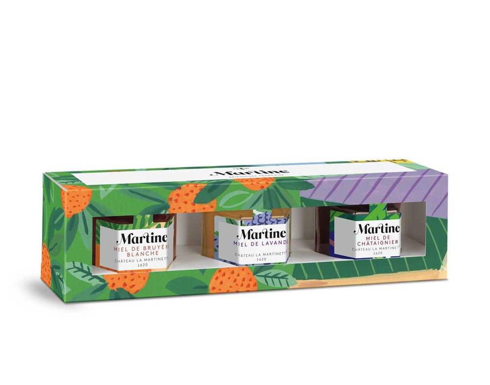 Delicatessen - Martine Tasting box of 3 honeys - MIEL MARTINE