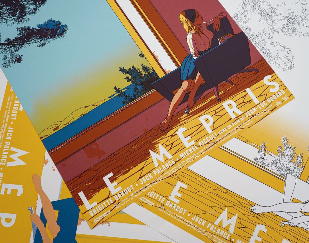 Poster - POSTER LE MÉPRIS - VARIANT - PLAKAT - DESIGNING MOVIE POSTERS -