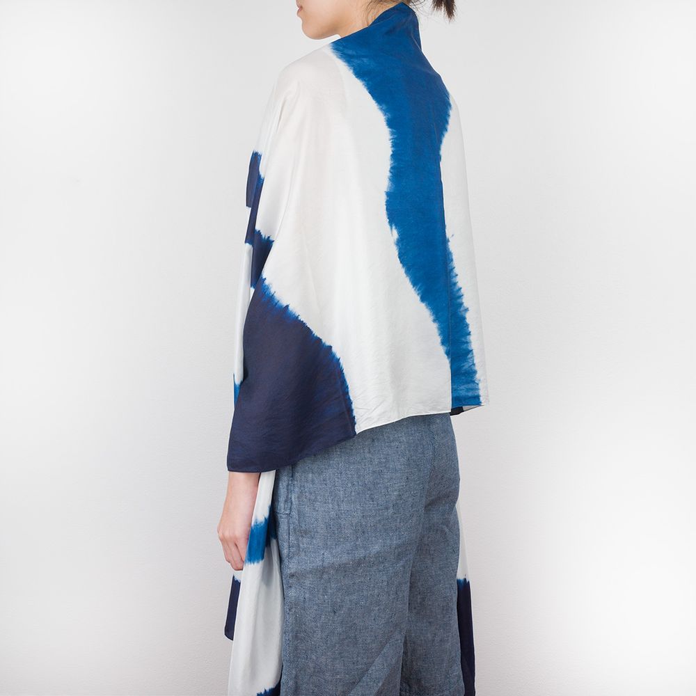 Scarves - Silk Scarf - Waves - SLOWSTITCH STUDIO