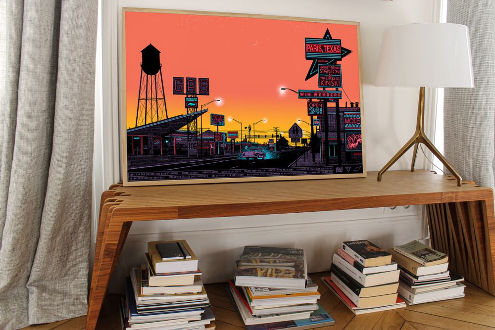 Affiches - AFFICHE PARIS, TEXAS - SUNRISE - PLAKAT - DESIGNING MOVIE POSTERS -