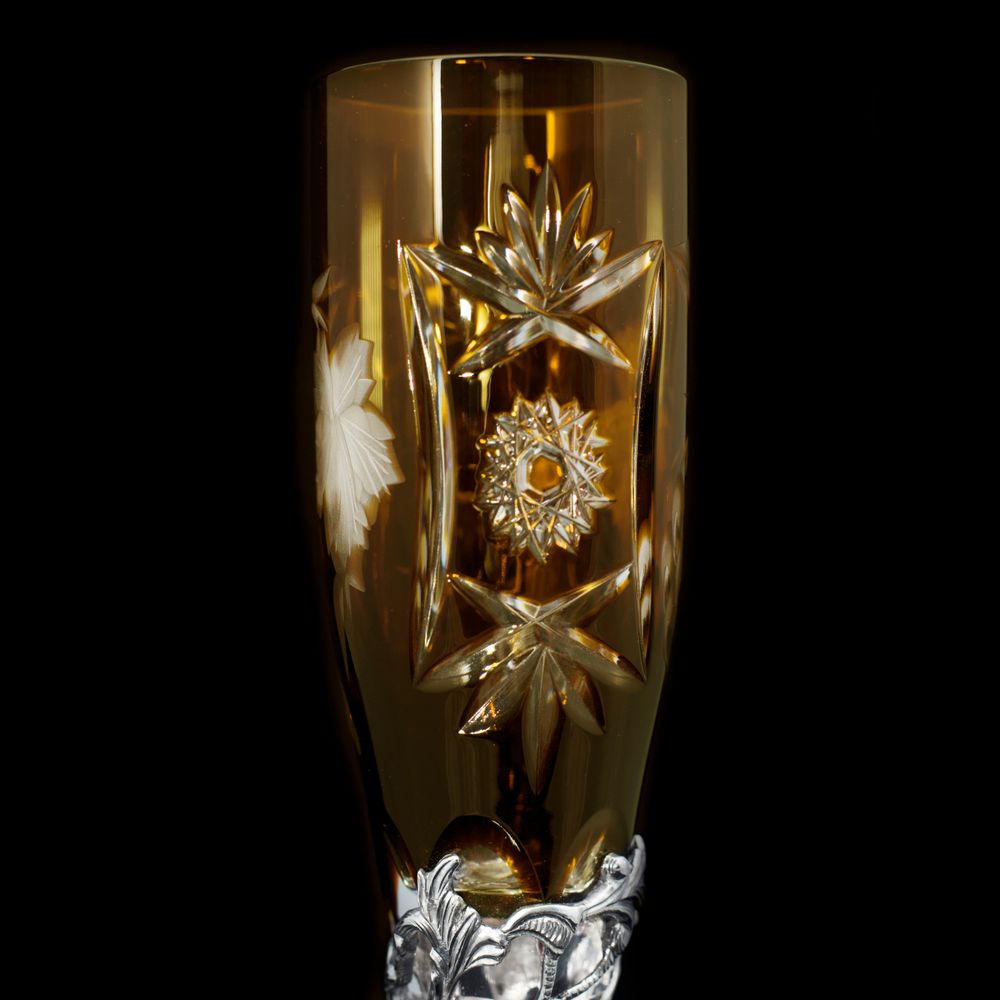 Sculptures, statuettes and miniatures - Adam and Eve Crystal Champagne and Wine Glasses - ORMAS GROUP