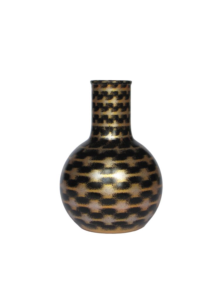 Carafes - Silver on Gold Teleport Balloon Flask Medium - SYNCHROPAINT