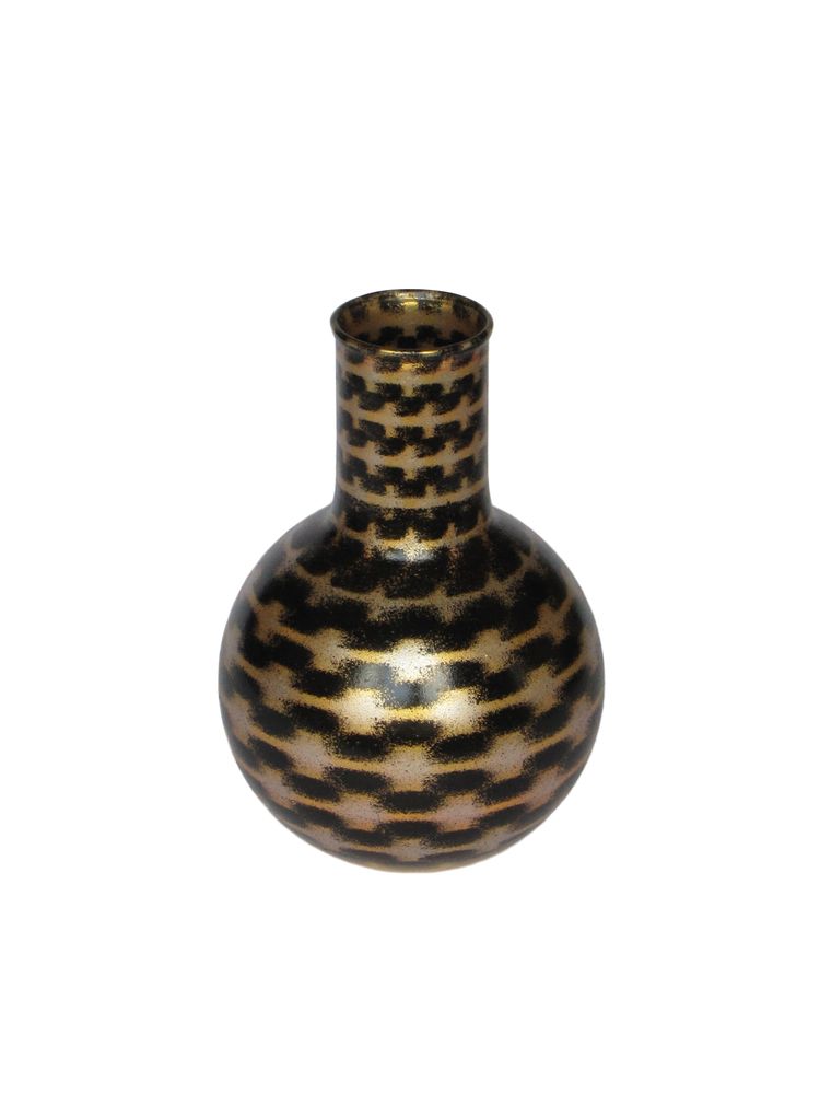 Carafes - Silver on Gold Teleport Balloon Flask Medium - SYNCHROPAINT