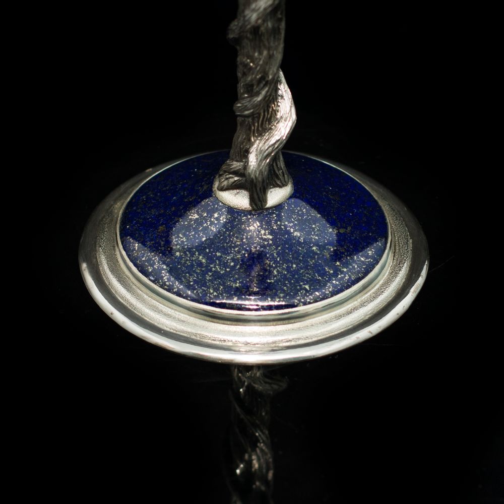 Sculptures, statuettes et miniatures - Spring Silver Crystal Champagne and Wine Glasses - ORMAS GROUP