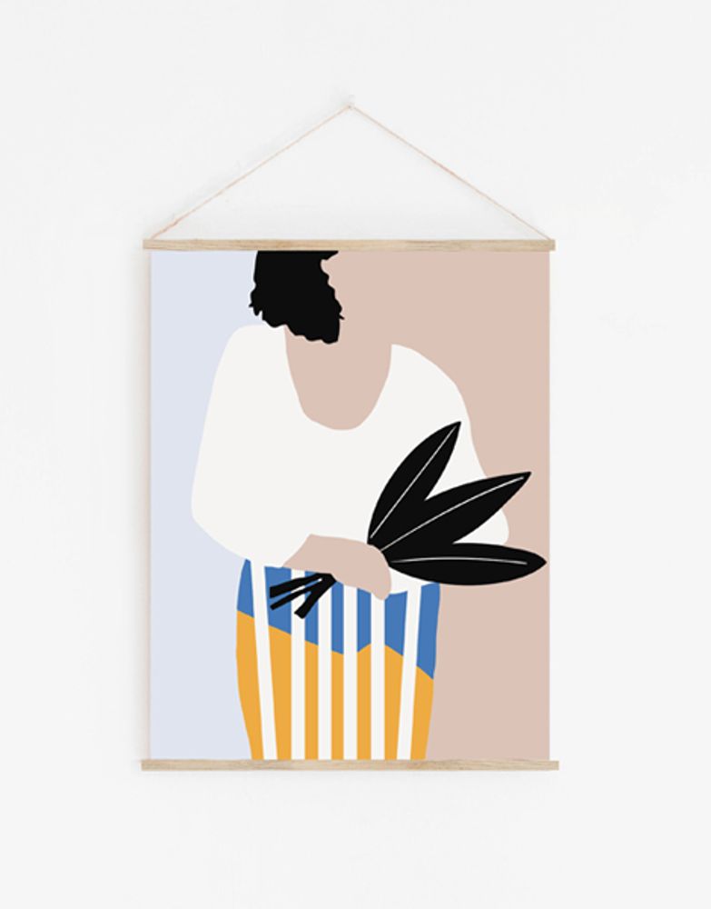 Other wall decoration - WALL HANGING "LA DAME AUX MONSTERAS" - SHANDOR
