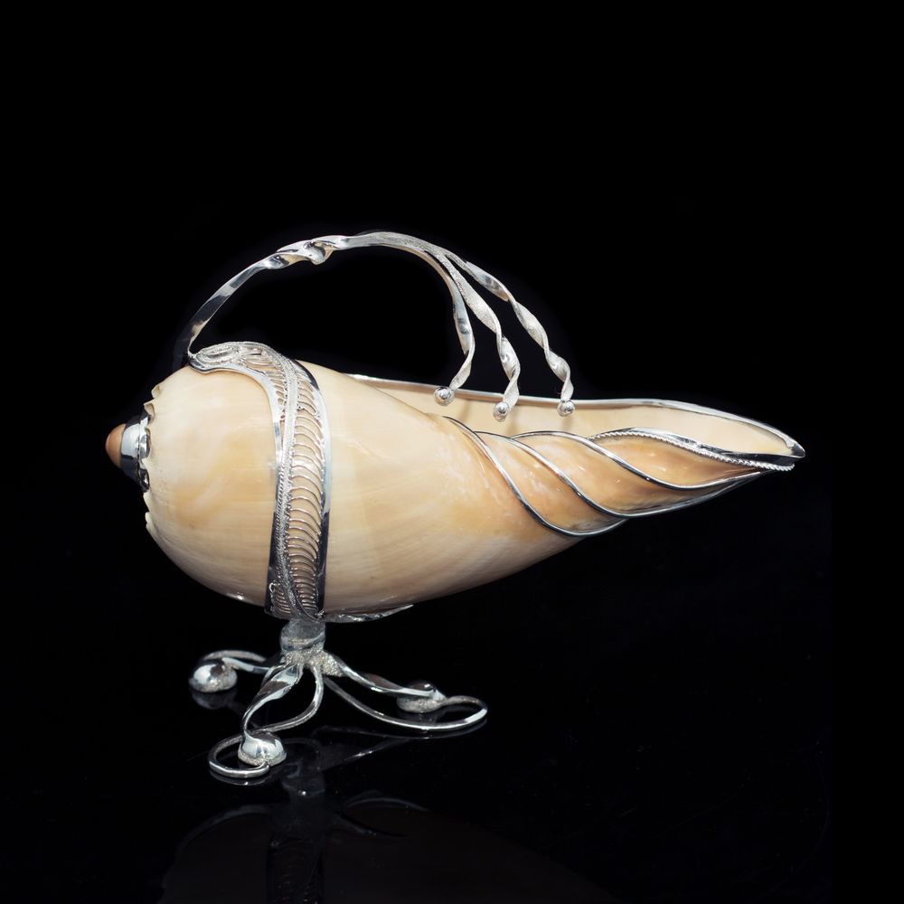 Goldsmithing - Beaujolais Silver Seashell Gravy Boat - ORMAS GROUP