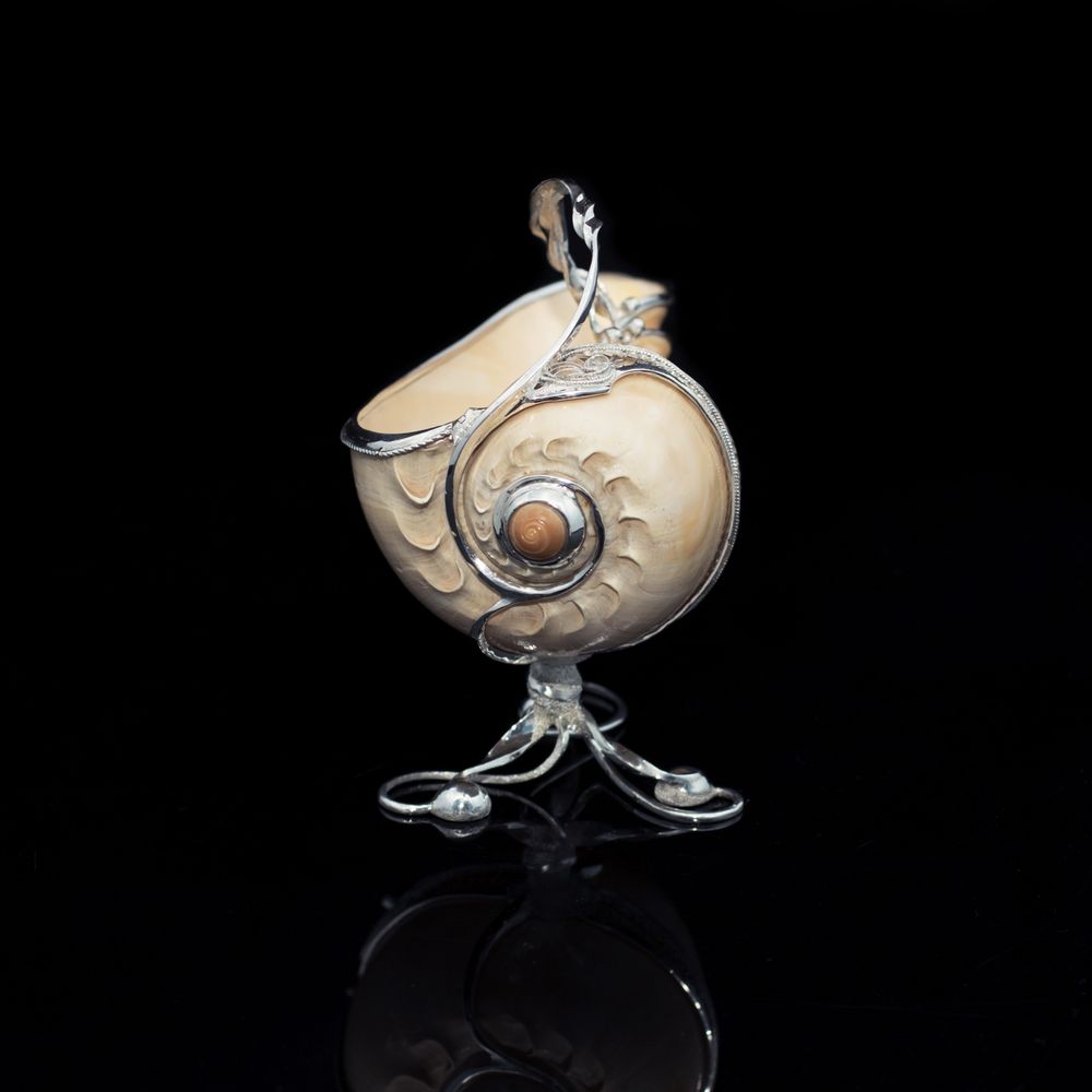 Goldsmithing - Beaujolais Silver Seashell Gravy Boat - ORMAS GROUP