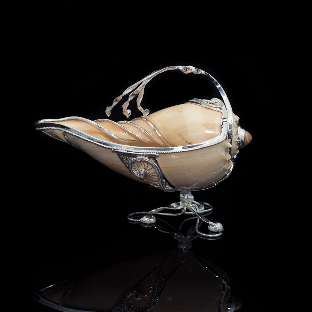 Goldsmithing - Beaujolais Silver Seashell Gravy Boat - ORMAS GROUP