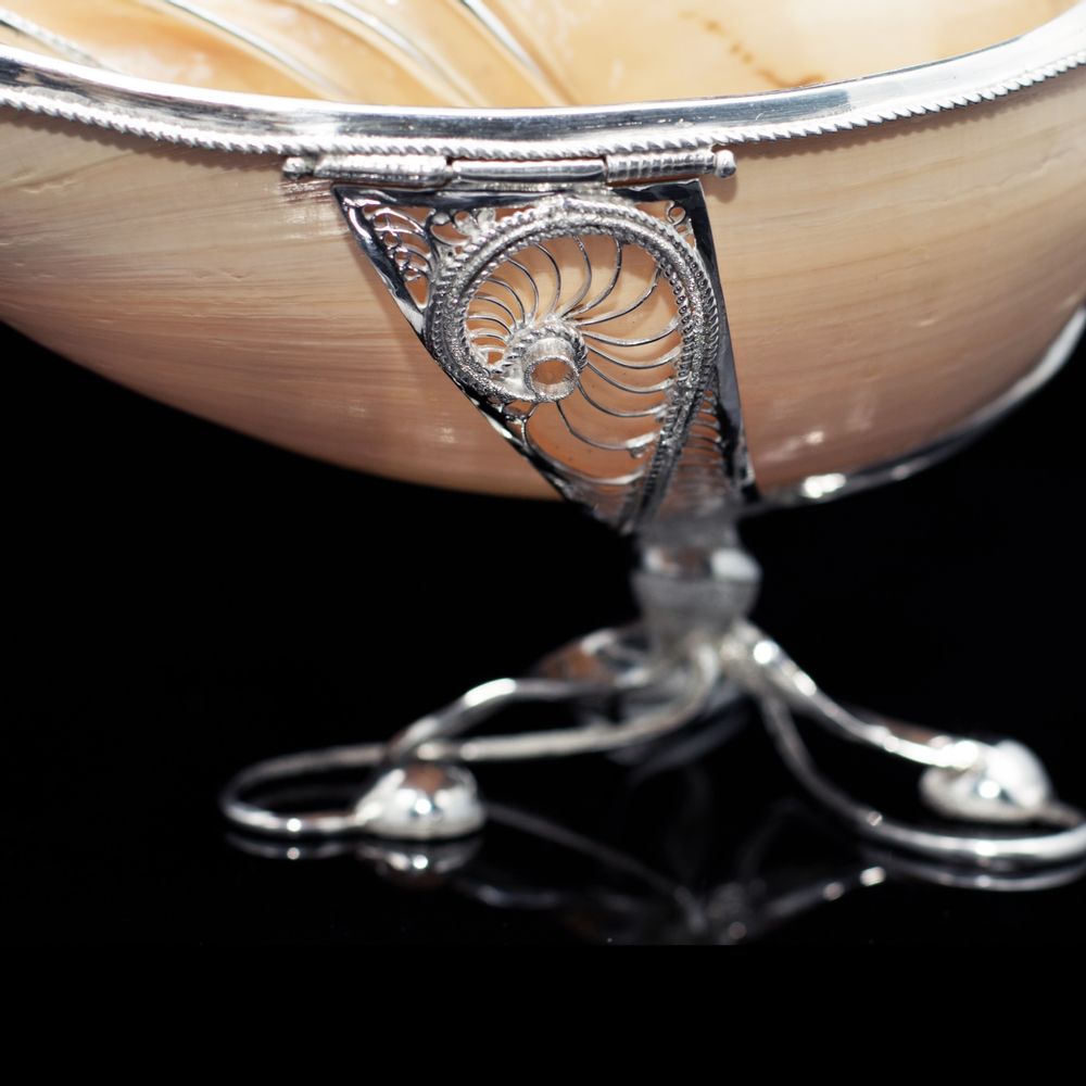 Goldsmithing - Beaujolais Silver Seashell Gravy Boat - ORMAS GROUP
