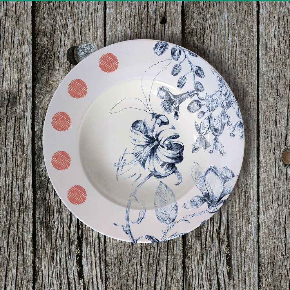 Ceramic - Marie Antoinette Plates Collection - FRANCESCA COLOMBO