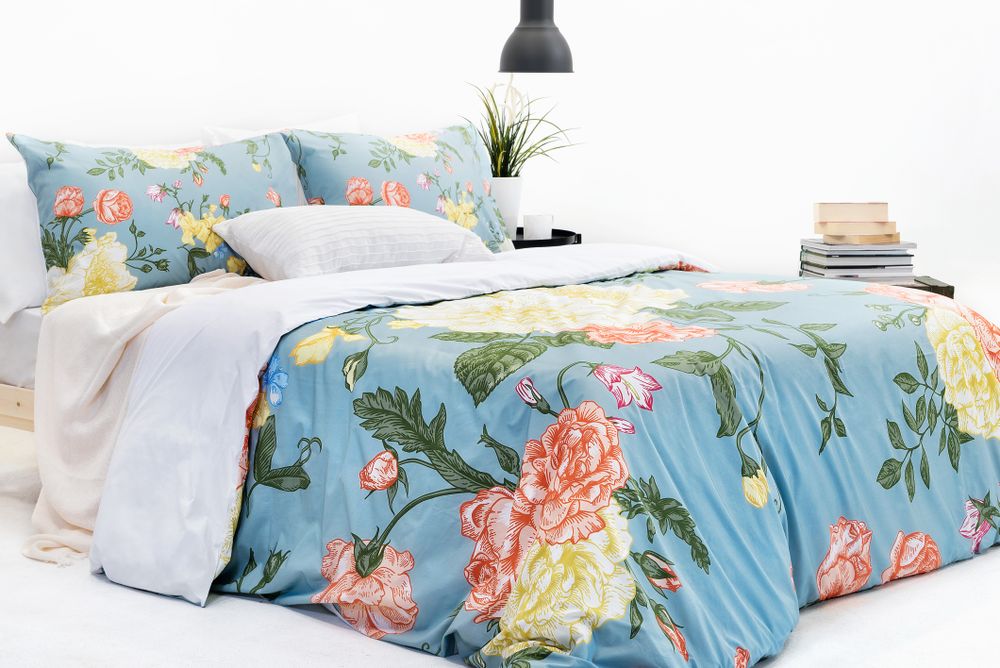 Bed linens - Ocean Flowers Duvet Cover Set - MARSALA HOME ®