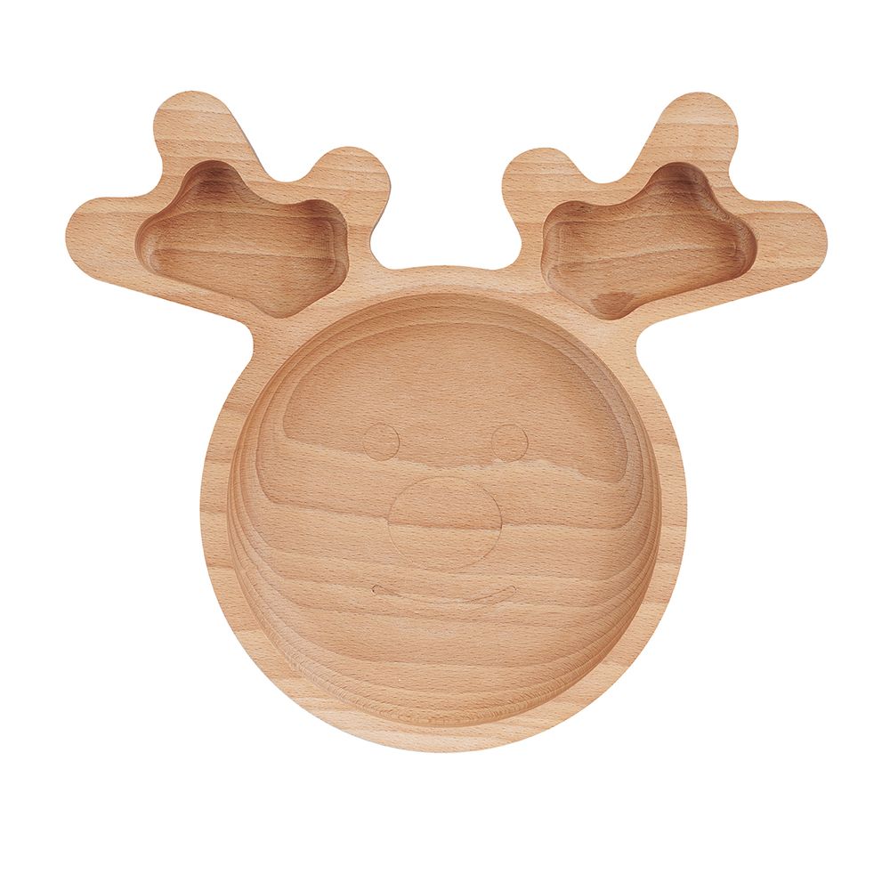 Children's mealtime - The Reindeer Plate - THE WOOD LIFE PROJECT