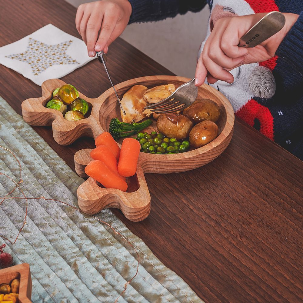 Children's mealtime - The Reindeer Plate - THE WOOD LIFE PROJECT