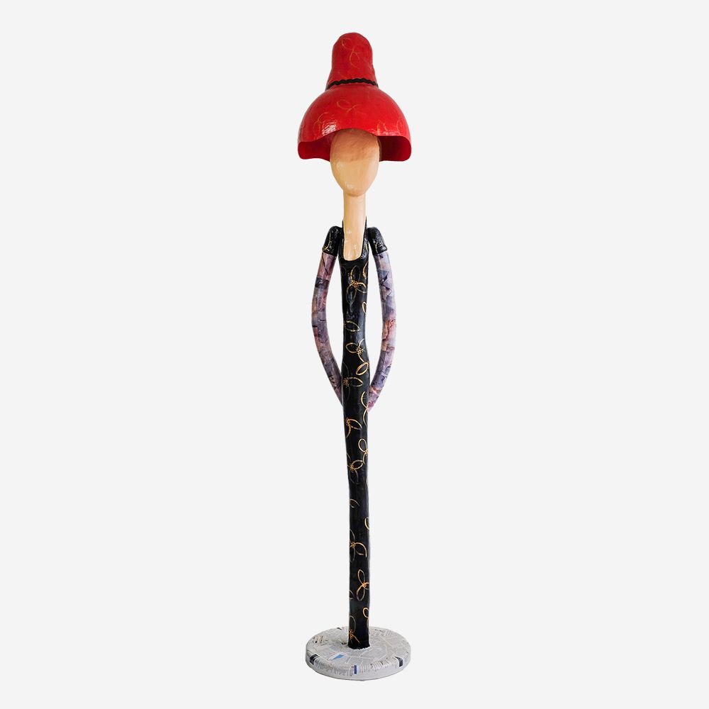 Sculptures, statuettes et miniatures - MIA | Lampadaire en papier mâché - SKITSO