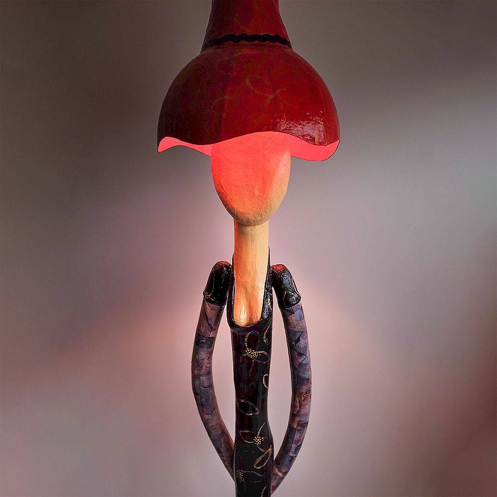 Sculptures, statuettes et miniatures - MIA | Lampadaire en papier mâché - SKITSO