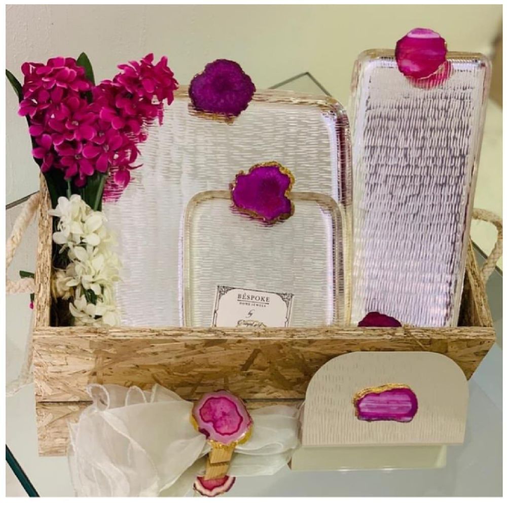 Decorative objects - GEMSTONE PLATTER SET - INDIA - BESPOKE HOME JEWELS BY MINJAL J
