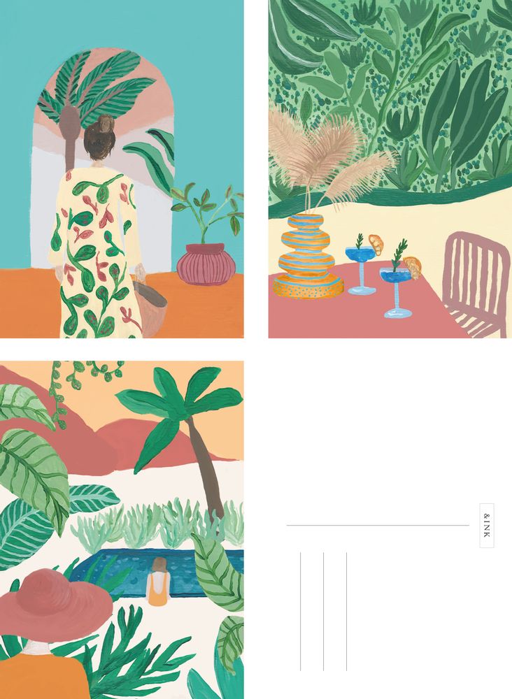Papeterie bureau - &INK Cartes Postales A6 - A-JOURNAL