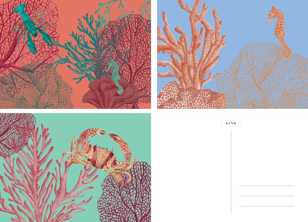 Papeterie bureau - &INK Cartes Postales A6 - A-JOURNAL