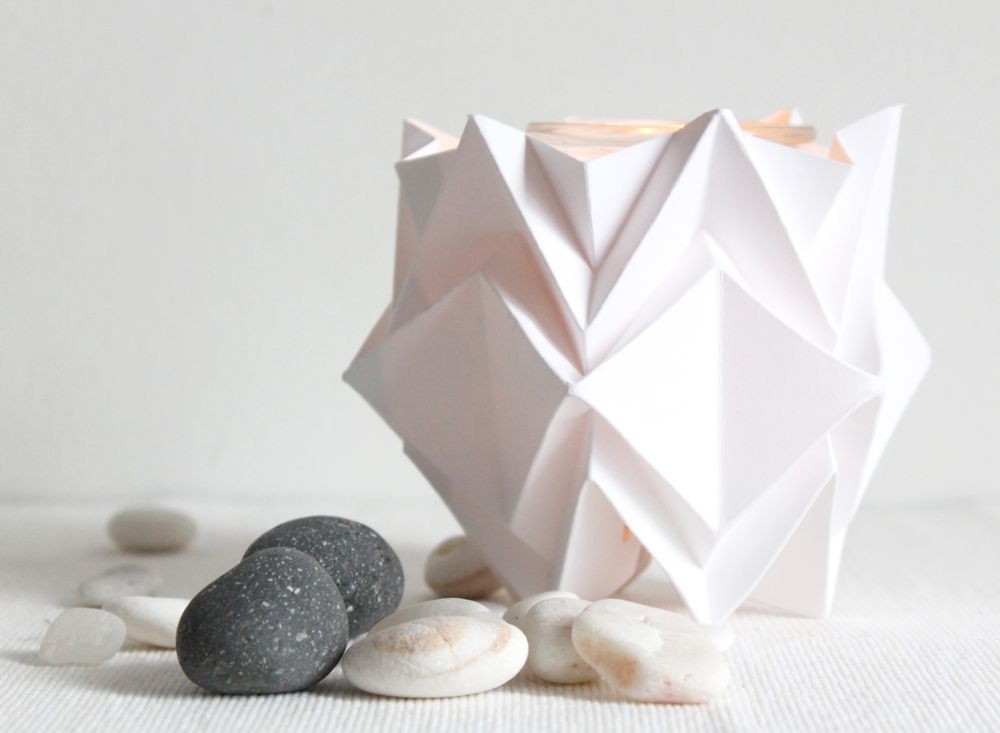 Decorative objects - Origami Tealights Holders - Pakc of 3 - TEDZUKURI ATELIER