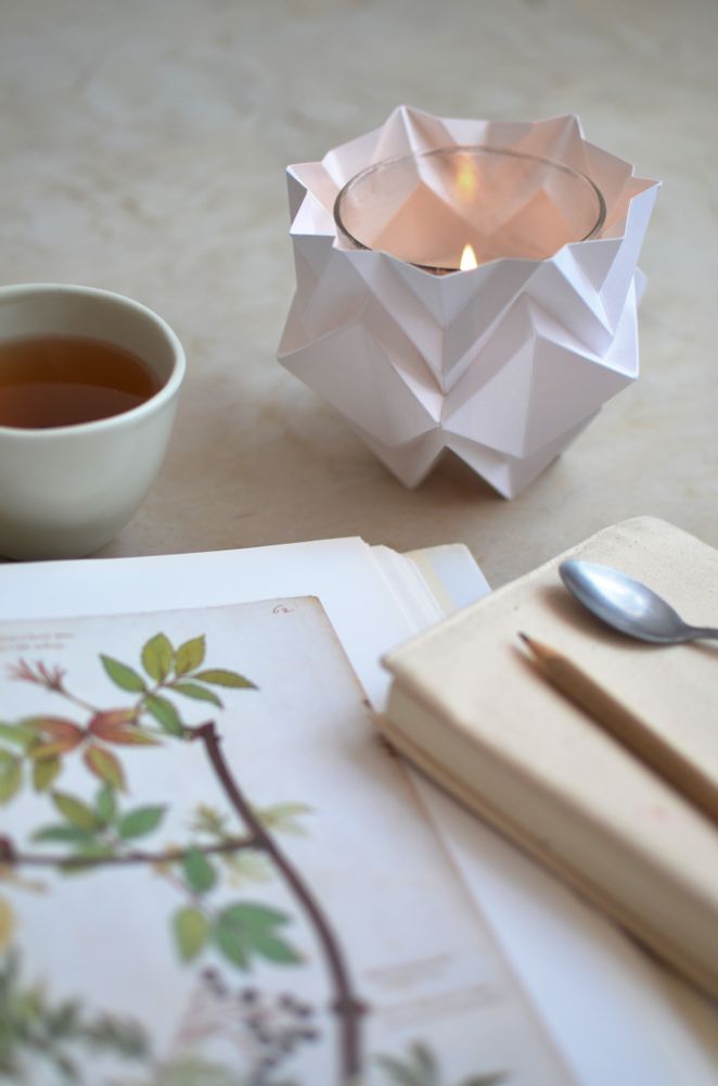 Decorative objects - Origami Tealights Holders - Pakc of 3 - TEDZUKURI ATELIER
