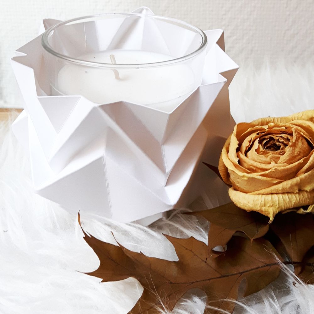 Decorative objects - Origami Tealights Holders - Pakc of 3 - TEDZUKURI ATELIER