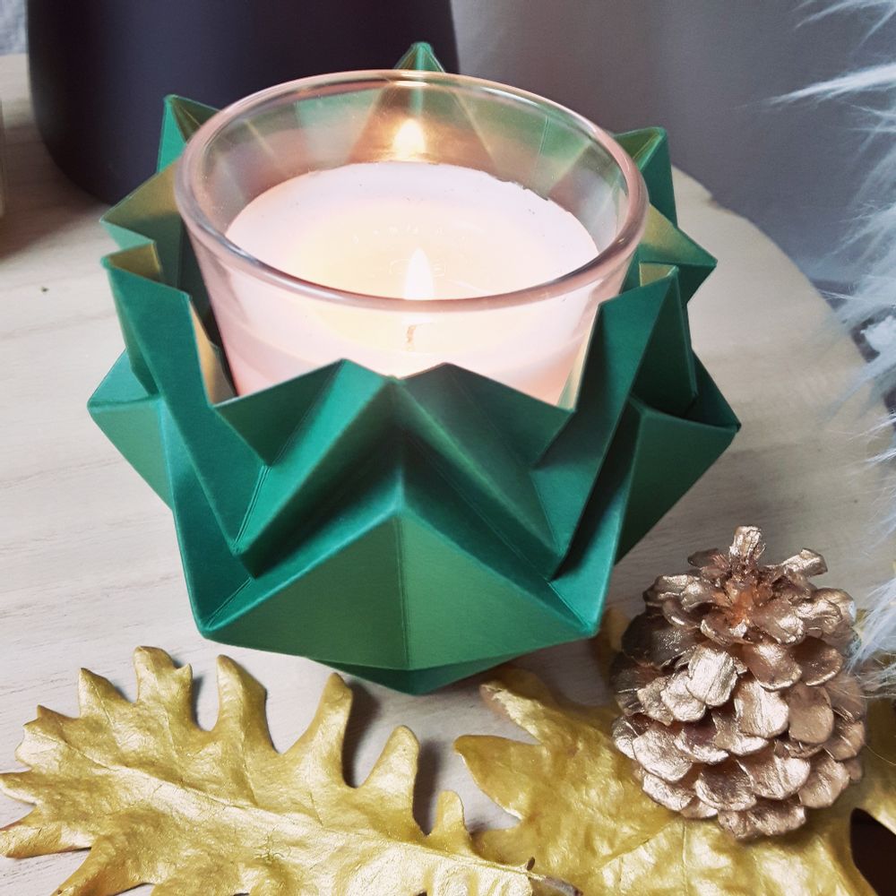 Decorative objects - Origami Tealights Holders - Pakc of 3 - TEDZUKURI ATELIER