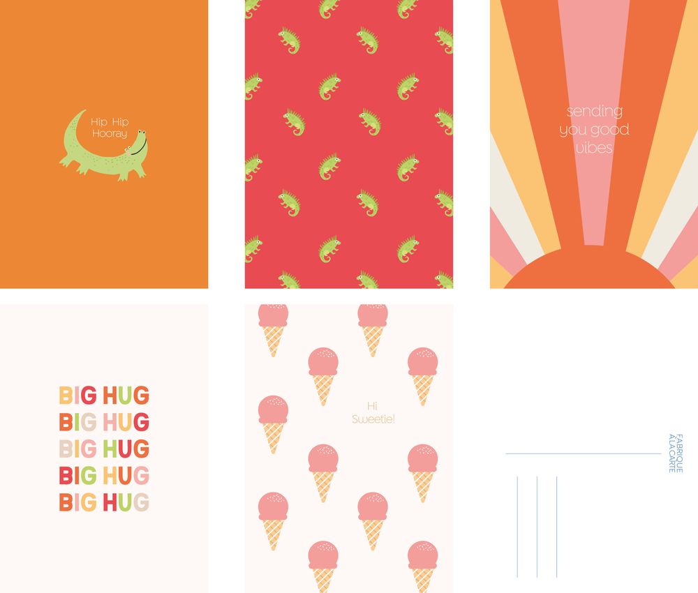 Stationery - Fabrique a la Carte Postcards A6 - A-JOURNAL
