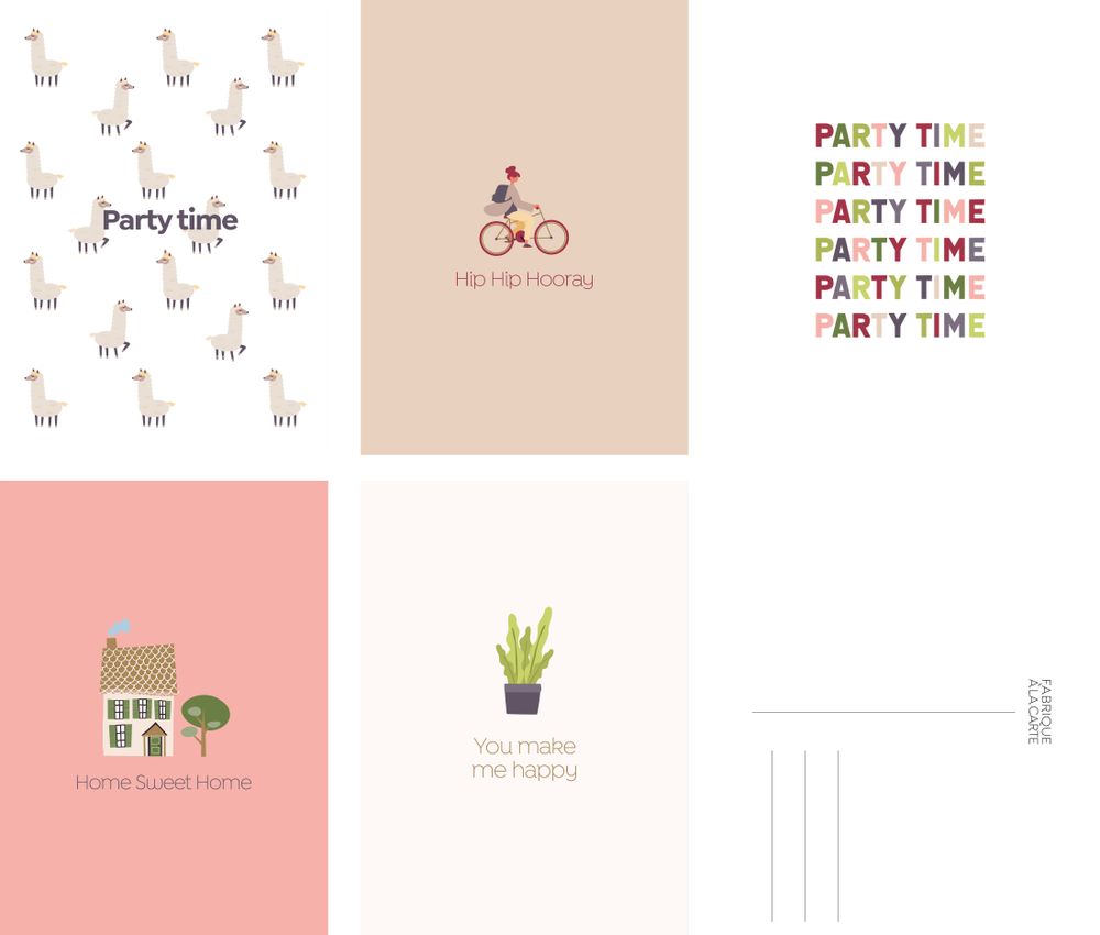 Stationery - Fabrique a la Carte Postcards A6 - A-JOURNAL