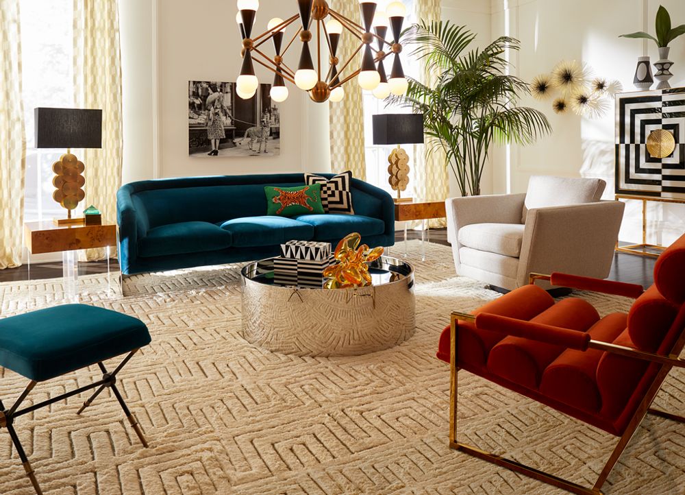 Cushions - Tiger small stitch cushion - JONATHAN ADLER