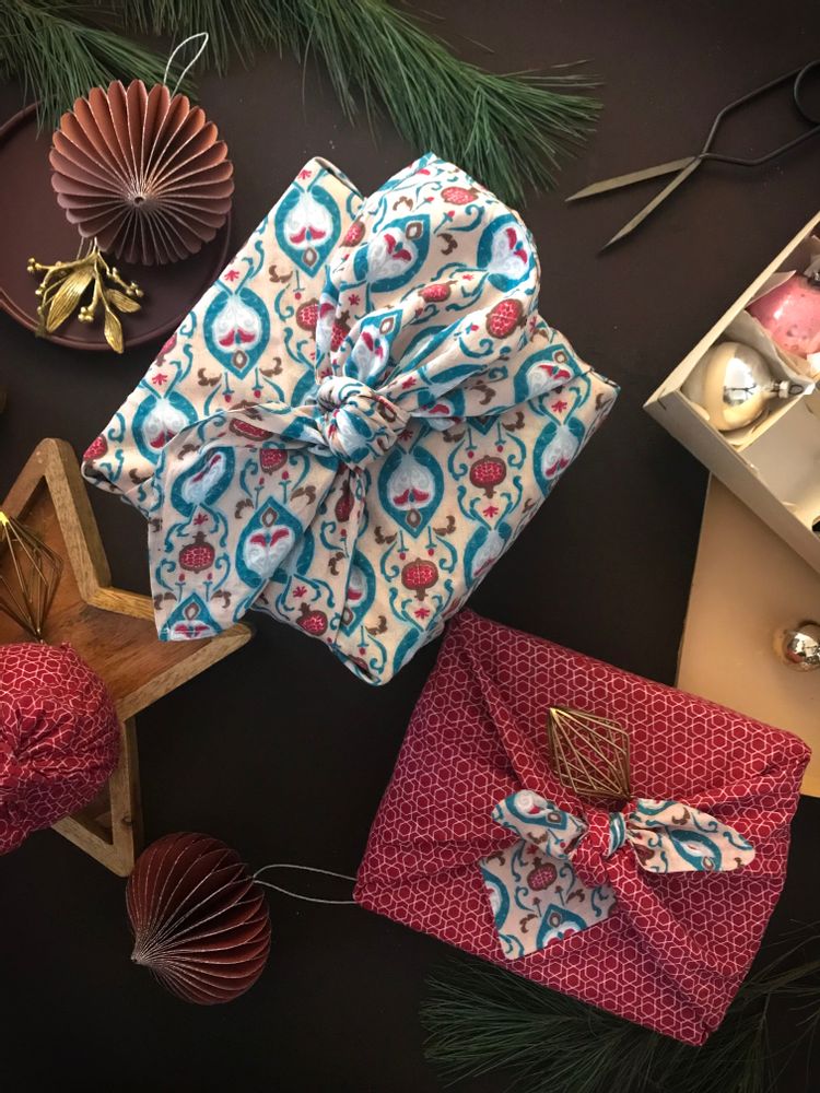Cadeaux - Emballage cadeau en tissu réutilisable FabRap - Noël - FABRAP