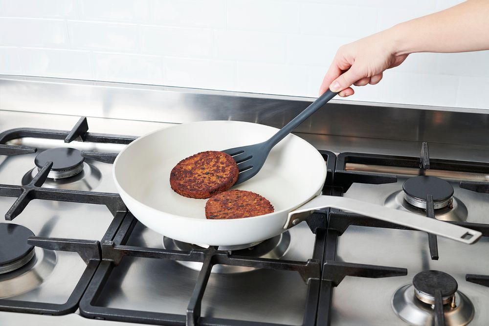 Ustensiles de cuisine - SPATULE RETOURNEUR TOUT SILICONE -NOIR - M&CO