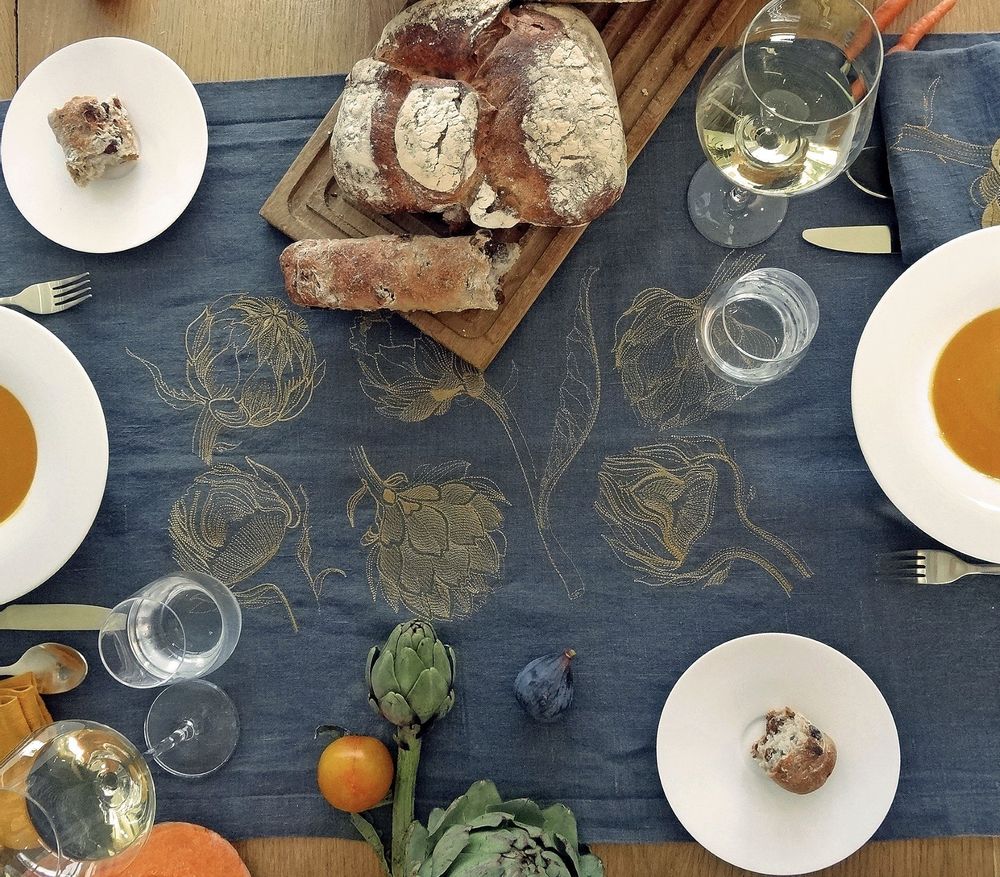 Linge de table textile - Chemin de table ARTICHAUT mod.2 - ARTIPARIS