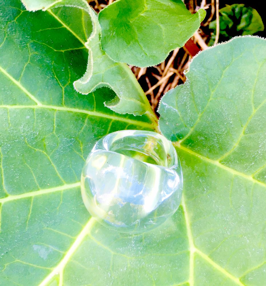 Bijoux - Bague transparente - SILICE CREATION