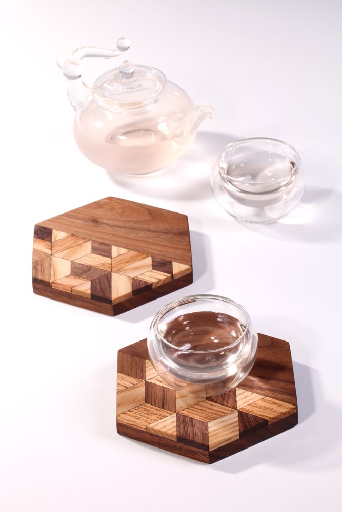 Gifts - Tortoise Shell Pattern Coaster - WORKSHOP YEONHUI