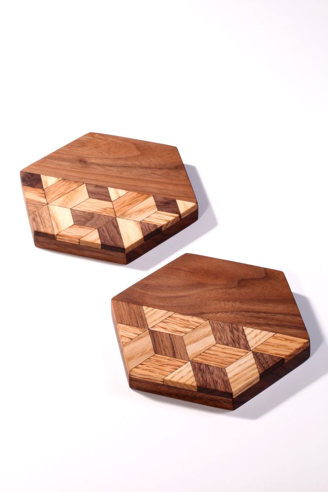Gifts - Tortoise Shell Pattern Coaster - WORKSHOP YEONHUI
